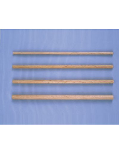 BAGUETTE RONDE BOIS 5MM - LONGUEUR 14CM - SACHET DE 20