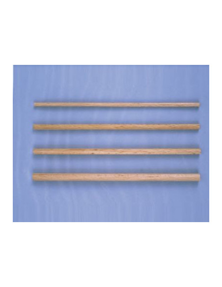 BAGUETTE RONDE BOIS 5MM - LONGUEUR 14CM - SACHET DE 20
