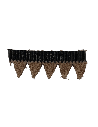 TREPOINTE CUIR CRANTEE 14X3MM - ST4