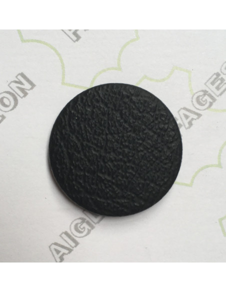 PLAQUE CAOUTCHOUC PROFIL CUIR BUFFALO 2.5MM NOIR - TOPY