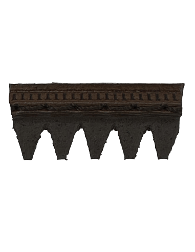 TREPOINTE ELASTOMERE CAOUTCHOUC COUSUE CRANTEE NR44