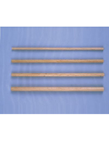 BAGUETTE RONDE BOIS 5MM - LONGUEUR 14CM - SACHET DE 20