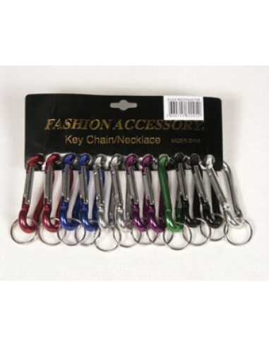 MOUSQUETON MULTICOLORE PM (présentoir de 12)
