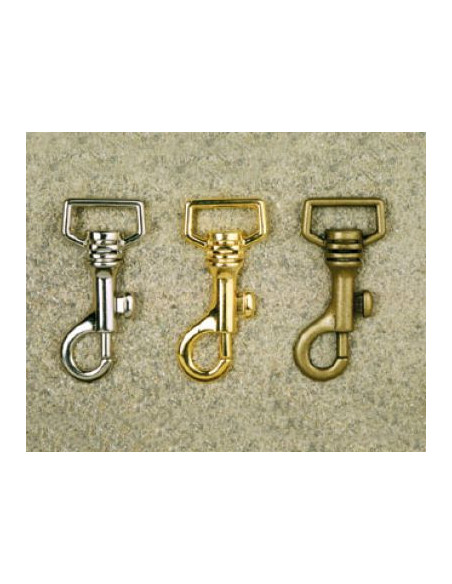 MOUSQUETON TOURNANT A POMPE - TIRETTE - BELIERE RECTANGULAIRE 5017