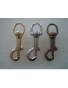 MOUSQUETON TOURNANT A POMPE - TIRETTE - BELIERE DEMI-RONDE TU083