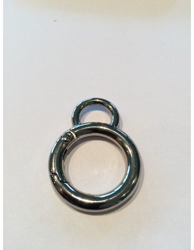 MOUSQUETON ANNEAU ROND A RESSORT AVEC ATTACHE POUR ANSE DE SAC H171