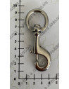 MOUSQUETON LAITON TOURNANT A POMPE/TIRETTE - BELIERE DEMI-RONDE 2083