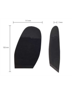 PATIN - DEMI-SEMELLE CAOUTCHOUC ANIC/SEMLUX 2MM - TOPY 2