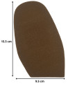 PATIN - DEMI-SEMELLE CAOUTCHOUC TOPGUM CREPE 1.8MM TAILLE F2 - TOPY