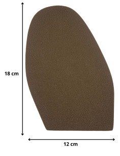 PATIN - DEMI-SEMELLE CAOUTCHOUC TOPGUM CREPE 1.8MM TAILLE H2 - TOPY