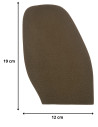 PATIN - DEMI-SEMELLE CAOUTCHOUC TOPGUM CREPE 1.8MM TAILLE H3 - TOPY