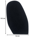 PATIN - DEMI-SEMELLE CAOUTCHOUC TOPGUM CREPE 1.8MM TAILLE F2 - TOPY