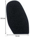 PATIN - DEMI-SEMELLE CAOUTCHOUC TOPGUM CREPE 1.8MM TAILLE F2 - TOPY