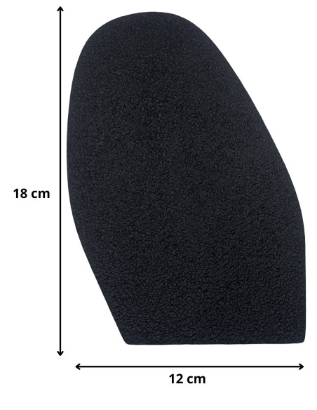 PATIN - DEMI-SEMELLE CAOUTCHOUC TOPGUM CREPE 1.8MM TAILLE H2 - TOPY