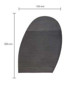 PATIN DEMI-SEMELLE CAOUTCHOUC STRIEE 5MM TAILLE 4 - TOPY