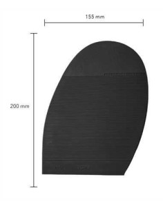 PATIN DEMI-SEMELLE CAOUTCHOUC STRIEE 5MM TAILLE 4 - TOPY 2