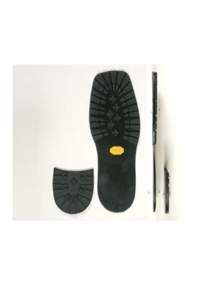 SEMELLE MONOBLOC CAOUTCHOUC 1105 ROCCIA NOIR 35/36 AU 39/40 - VIBRAM