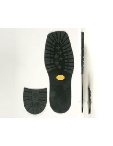 SEMELLE MONOBLOC CAOUTCHOUC 1105 ROCCIA NOIR 41/42 AU 47/48 - VIBRAM
