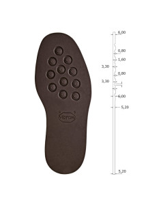 SEMELLE PLATE CAOUTCHOUC 2055 ETON 50/52 TAILLE 14 - VIBRAM