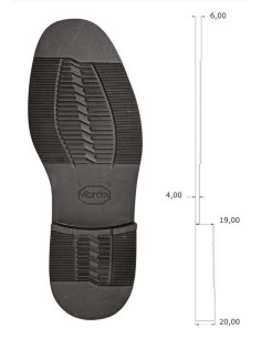 SEMELLE MONOBLOC CAOUTCHOUC 2094 LIENZ NOIR - VIBRAM