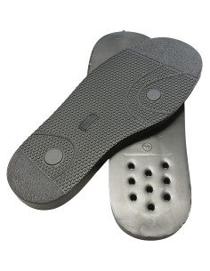 SEMELLE MONOBLOC COMPENSEE CAOUTCHOUC NOIRE ANNA - WEARLIGHT 2