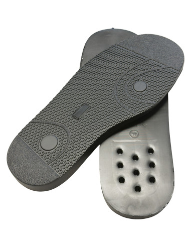 SEMELLE MONOBLOC COMPENSEE CAOUTCHOUC NOIRE ANNA - WEARLIGHT