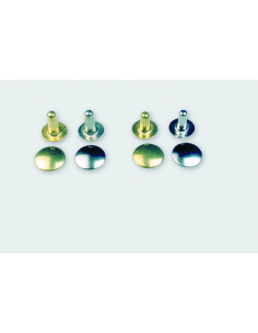 RIVET MALE (PIED) LAITON N°8 COURT H9.1MM POUR CALOTTE 8 PAR 1000