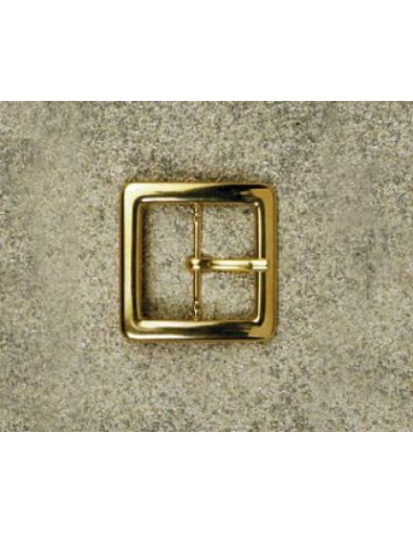 BOUCLE CEINTURE LAITON MIL 622 LARGEUR 40MM DORE