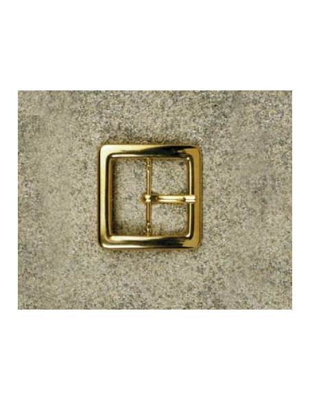 BOUCLE CEINTURE LAITON MIL 622 LARGEUR 40MM DORE