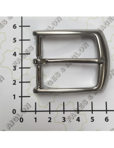 BOUCLE CEINTURE LAITON OS 5227 NICKEL SATINE LARGEUR 35MM