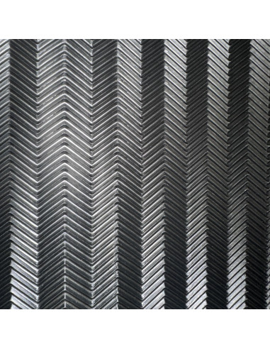 PLAQUE CAOUTCHOUC FISHBONE 4MM NOIR - SVIG