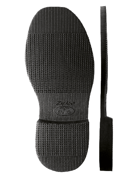 SEMELLE MONOBLOC CAOUTCHOUC CELLULAIRE 610 ZEPHIR GRIP NOIR - SVIG