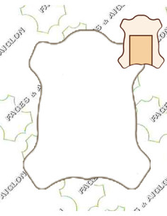 CROUTE CROUPON TANNAGE CHROME PIGMENTEE 1.4/1.6MM