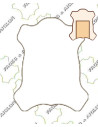 CROUTE CROUPON TANNAGE CHROME PIGMENTEE 1.4/1.6MM