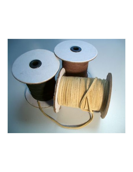 LACET CROUTE CUIR 3MM - BOBINE 50M.