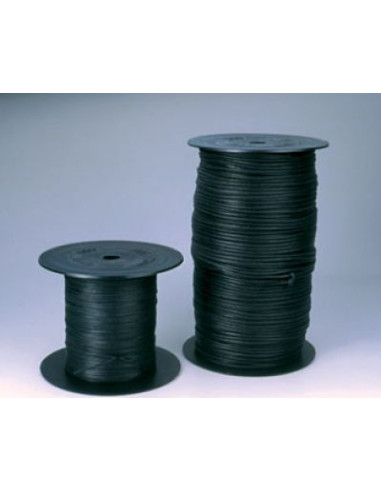 LACET COTON CIRE REF. 2055 - 2mm - BOBINE 300M - noir-marron