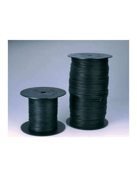 LACET COTON CIRE REF. 2052 - 1mm - BOBINE 300M - noir-marron