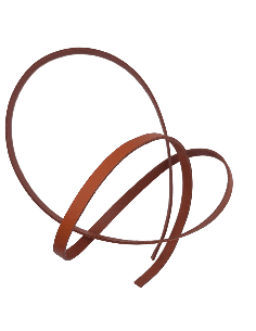 BRACELET/CUIR - 10MM - ORANGE
