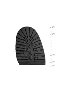 PATIN DEMI-SEMELLE CAOUTCHOUC 2333 MORTARA 5MM TAILLE 43/44 - VIBRAM 2