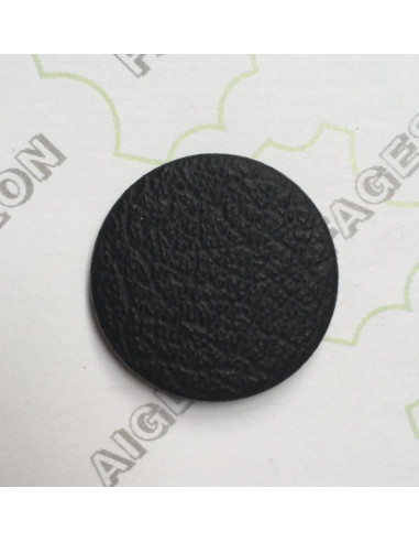 PLAQUE CAOUTCHOUC PROFIL CUIR BUFFALO 2.5MM NOIR - TOPY