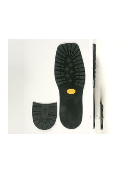 SEMELLE MONOBLOC CAOUTCHOUC 1105 ROCCIA NOIR 35/36 AU 39/40 - VIBRAM