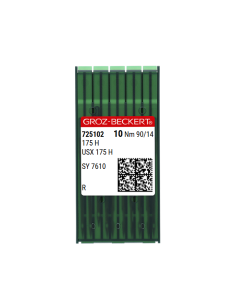 AIGUILLE 175 H GROZ-BECKERT TISSU &amp; CUIR POINTE RONDE PAR 10 2