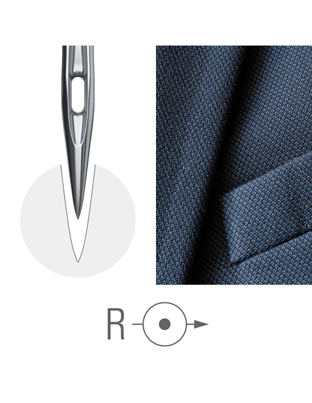 AIGUILLE 332 LG GROZ-BECKERT 29K OU ADLER CUIR POINTE RONDE PAR 10
