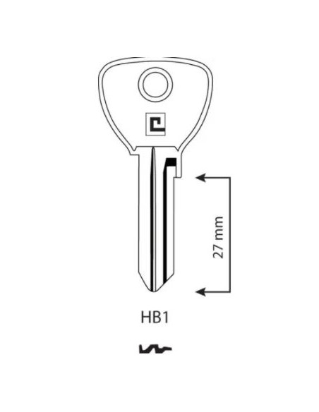 CLE/EBAUCHE HB1 - BOITE DE 100