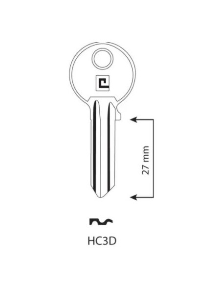 CLE/EBAUCHE HC3D - BOITE DE 100