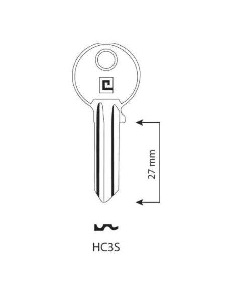 CLE/EBAUCHE HC3S - BOITE DE 100