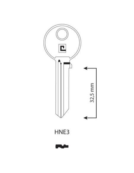 CLE/EBAUCHE HNE3 - BOITE DE 100