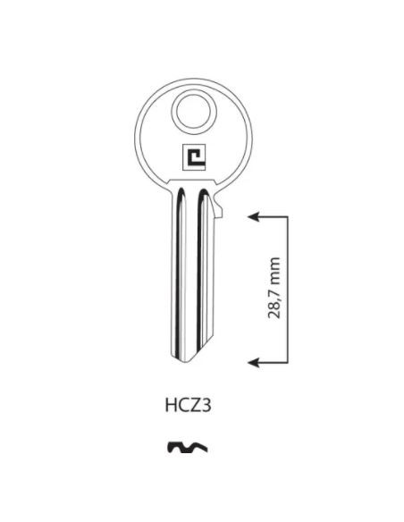 CLE/EBAUCHE HCZ3 - BOITE DE 100