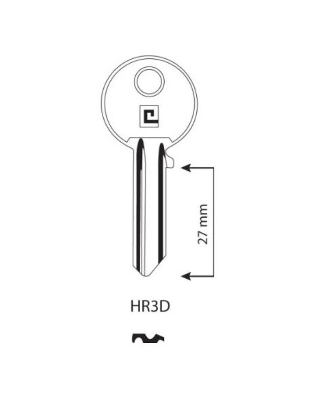 CLE/EBAUCHE HR3D - BOITE DE 100