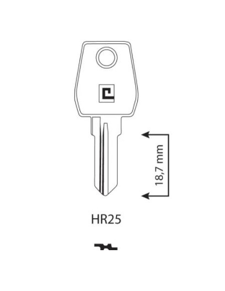 CLE/EBAUCHE HR25 - BOITE DE 100